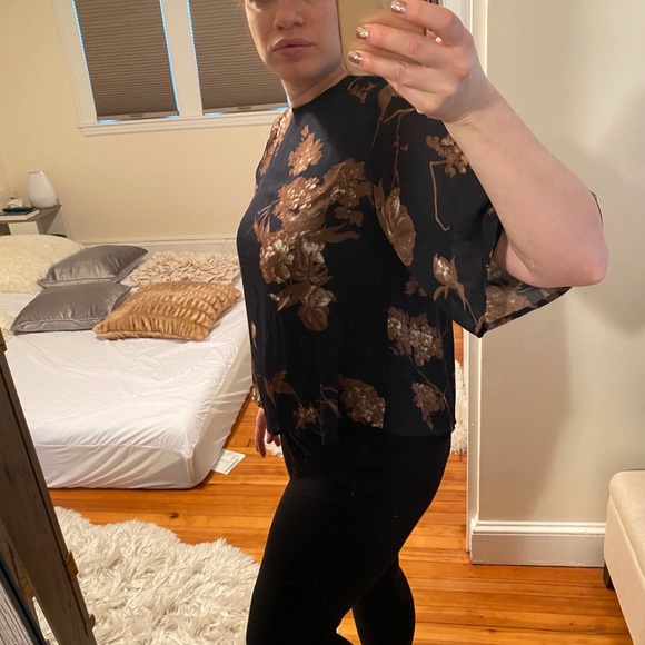 Brand new navy stitch fix fun2fun Blouse M - Picture 8 of 12